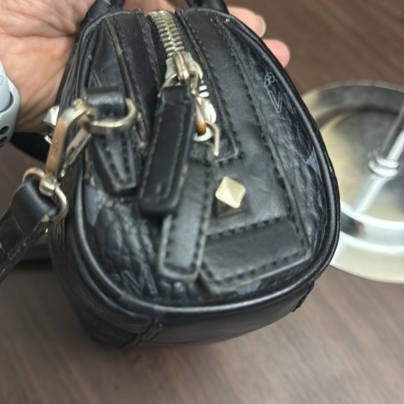 MCM Micro Bag in Black Monogram - Picture 4 of 12